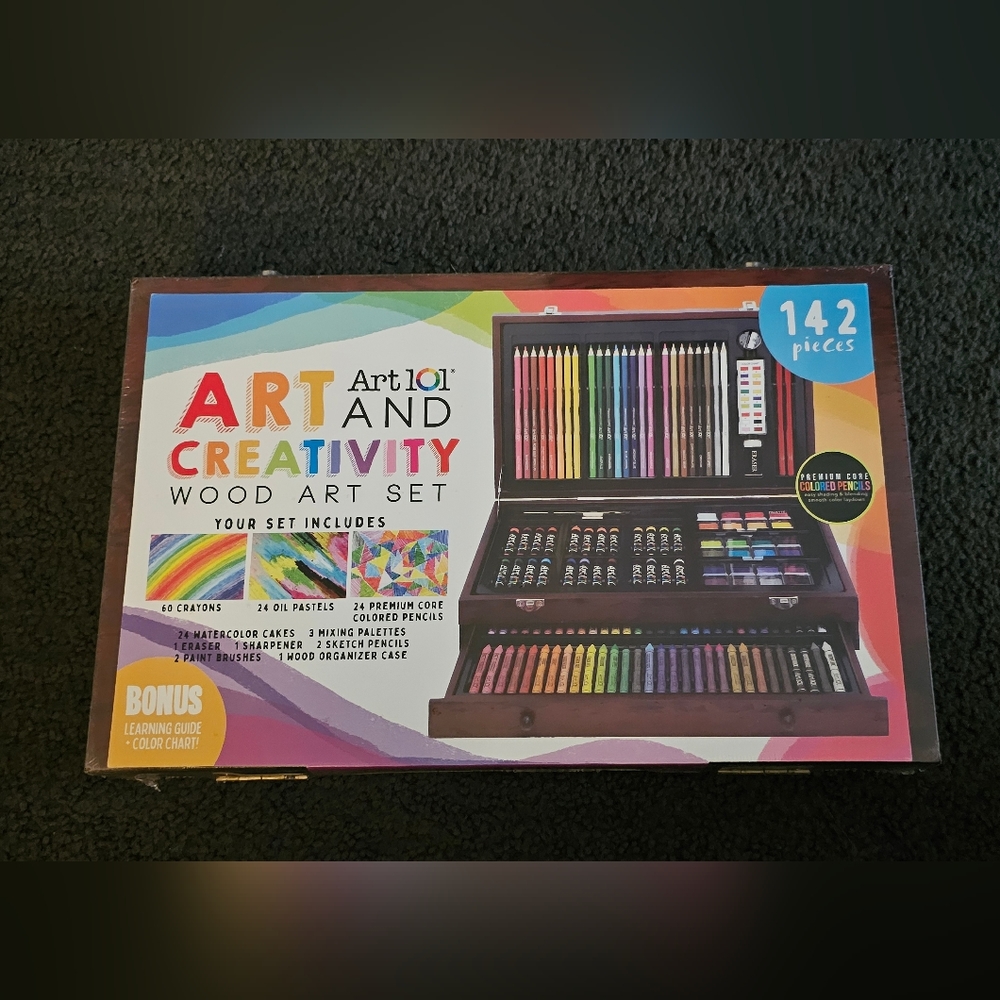 Art 101 Art and Creativity Wood Art Set